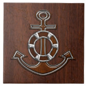 Nautisch magnetisch staaldecor tegeltje (Voorkant)