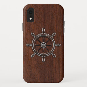 Nautisch mahogany Anchor Steel Case-Mate iPhone Case