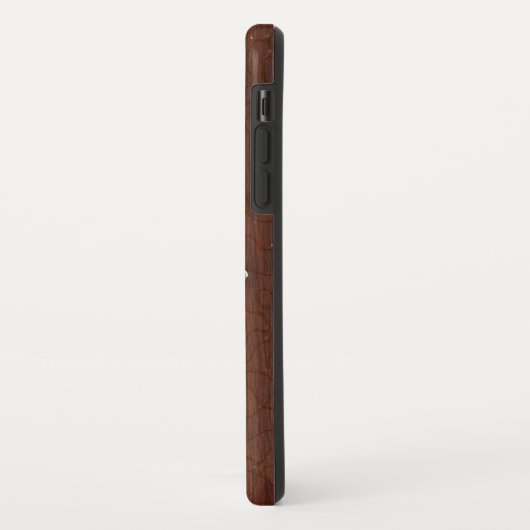 Nautisch mahogany Anchor Steel Case-Mate iPhone Case (Achterkant/links)