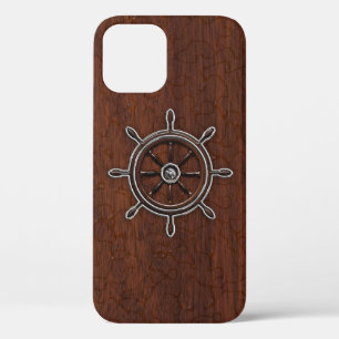 Nautisch mahogany Anchor Steel Case-Mate iPhone Case