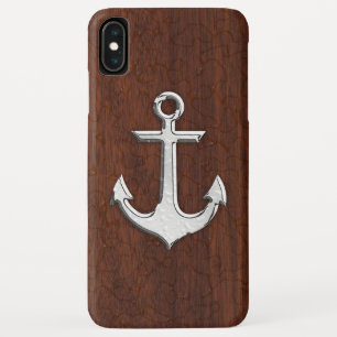 Nautisch mahogany Anchor Steel Case-Mate iPhone Case