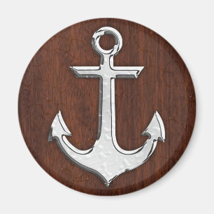 Nautisch mahogany Anchor Steel Magneet