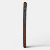 Nautisch mahogany Pirate Skull Steel Case-Mate iPhone Case (Achterkant / Links)