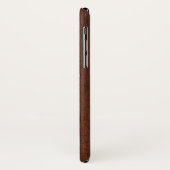 Nautisch mahogany Pirate Skull Steel Case-Mate iPhone Case (Achterkant/links)