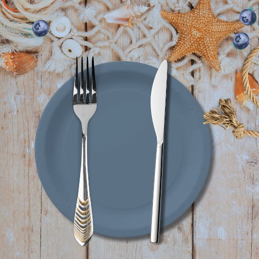 Nautisch marineblauw Baby shower Papieren Bordje