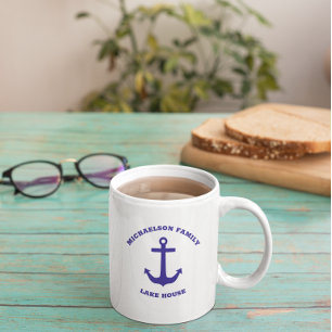 Nautisch meerhuis koffiemok