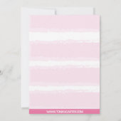 nautisch meisje Baby shower uitnodiging (Achterkant)