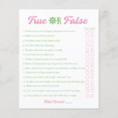 Nautisch Meisje Baby shower Ware Valse Game Flyer (Voorkant)