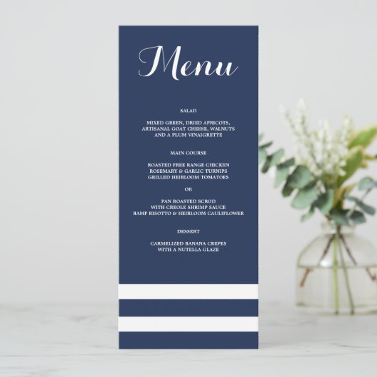 Nautisch | Menu (Staand voorkant)