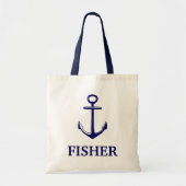 Nautisch met aanhechtingspaneel tote bag (Voorkant)