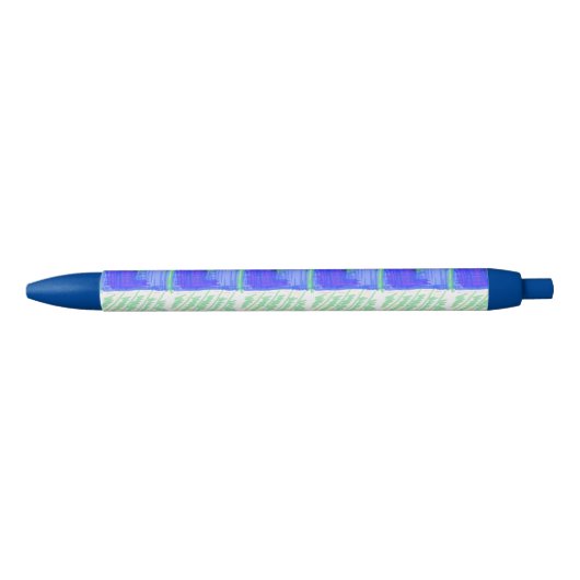 nautisch modern Abstract Blauwe Inkt Pen (Voorkant)