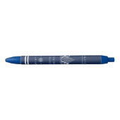 nautisch monogram marine zwarte inkt pen (Voorkant)