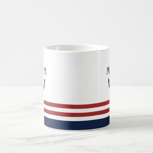 Nautisch monogram mok (Center)