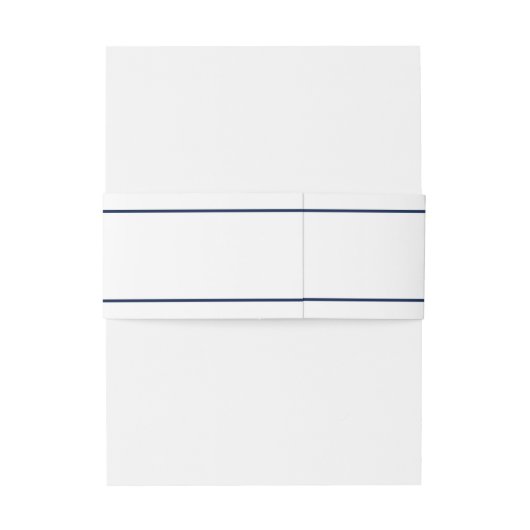 Nautisch Monogram Navy Anker Bruiloft Uitnodigingen Wikkel (Achterkant Voorbeeld)