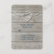 Nautisch monogram RSVP