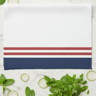 Nautisch monogram theedoek