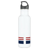 Nautisch monogram waterfles (Achterkant)