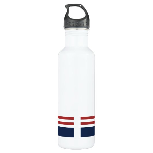 Nautisch monogram waterfles  (Achterkant)