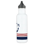 Nautisch monogram waterfles (Rechts)