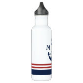 Nautisch monogram waterfles (Links)