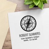 Nautisch Navigatiekompasadres Rubberstempel
