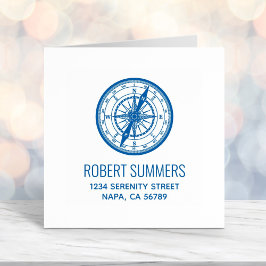 Nautisch Navigatiekompasadres Zelfinktende Stempel
