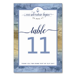 #Nautisch Navy Staalblauw & Gouden Evenement #Trou Kaart