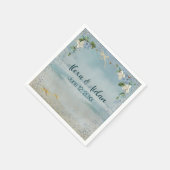 Nautisch net van het huwelijk met bellen servet (Hoek)