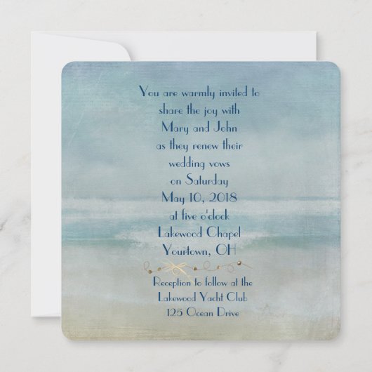 Nautisch netten met zeesterren kaart (Achterkant)