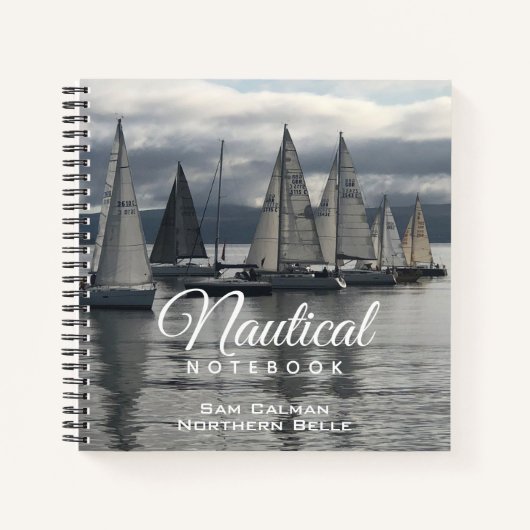 Nautisch notitieboek met naam van de eigenaar (Voorkant)