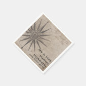 Nautisch Oceaan Jacht Bruiloft Servet (Hoek)