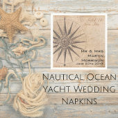Nautisch Oceaan Jacht Bruiloft Servet
