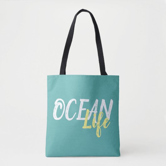 -nautisch OCEAAN LIFE | Tote Bag (Voorkant)