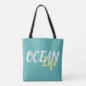-nautisch OCEAAN LIFE | Tote Bag (Achterkant)