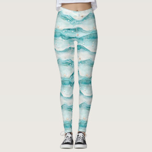 Nautisch Oceaan Schelpenpatroon Leggings