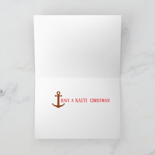 Nautisch of leuk deze kerst feestdagen kaart (Binnen)