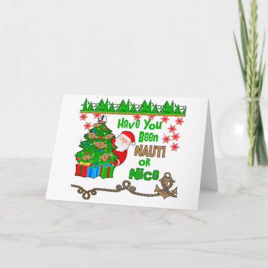 Nautisch of leuk deze kerst feestdagen kaart (Voorkant)