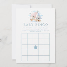 Nautisch olifant Beer Boat Baby shower Bingo Game Kaart