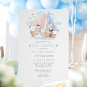 Nautisch olifant Beer Waterverf Baby shower Kaart