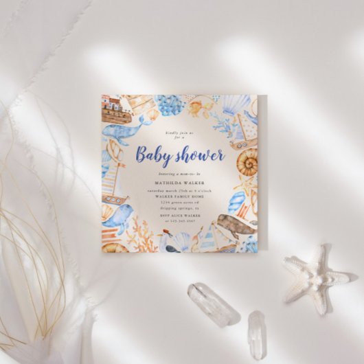 Nautisch onder de uitnodiging van het Zee Baby sho