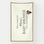 Nautisch onder de zeeen schelp vlinder achtergrond spandoek (Verticaal)