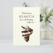 Nautisch onder de zeeen schelp woestijn chique vli bedankkaart (Staand voorkant)