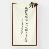 Nautisch onder de zeeen schelp woestijn chique vli spandoek (Verticaal)