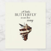 Nautisch onder de zeeen schelp woestijn chique vli wijn etiket (Enkel label)