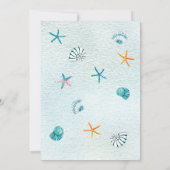 Nautisch onder het Zee 3e verjaardag uitnodiging (Achterkant)