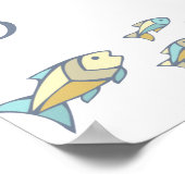 Nautisch onder het Zee Welkom in Baby shower Poster (Hoek)