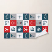 Nautisch ontwerp bad handdoek (Handdoek)