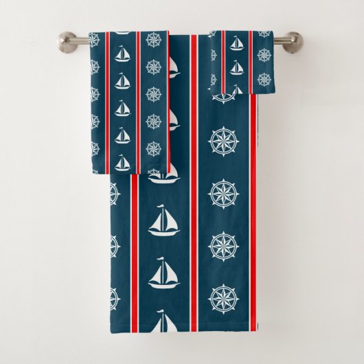 Nautisch ontwerp bad handdoek (Insitu)