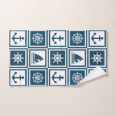 Nautisch ontwerp bad handdoek (Handdoek)