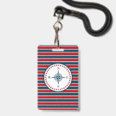 Nautisch ontwerp badge (Voorzijde met lanyard)